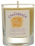 Confidence Crystal Journey Soy Votive Candle Herbal 18-20 Hr Burn 2.5" H Scented