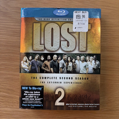 Lost Complete Second Season Blu-ray 7 Disc Extended Experience Season 2