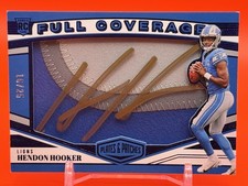 Hendon Hooker /25 RPA 2023 Plates & Patches Full Coverage Rookie Patch Auto RC
