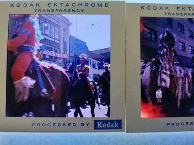 Vintage 70er Jahre Ektachrome große Transparenz, Farbe, Dia, San Francisco x3