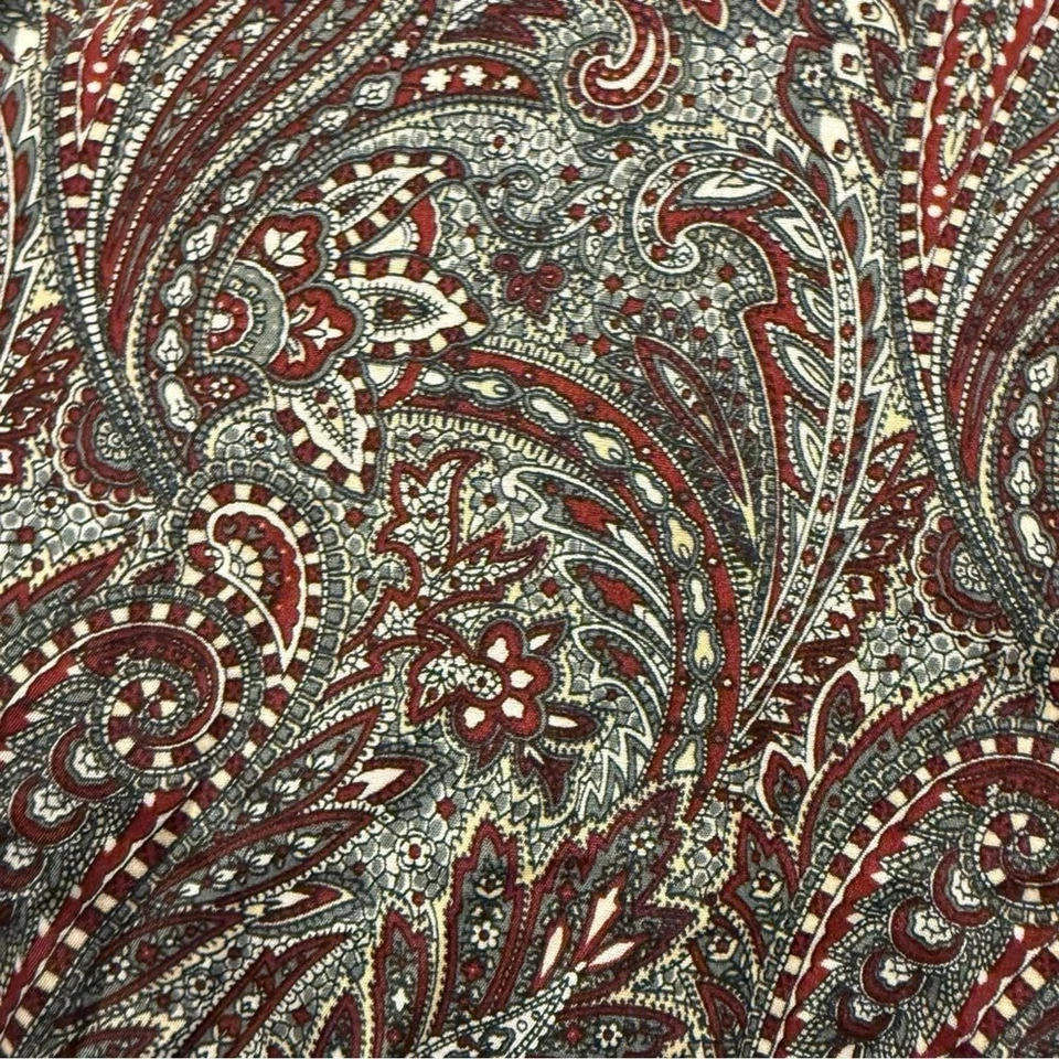 Nat Nast Dress Shirt mens M red paisley floral Ace Contrast Cuff button up nice! - Image 4 of 4