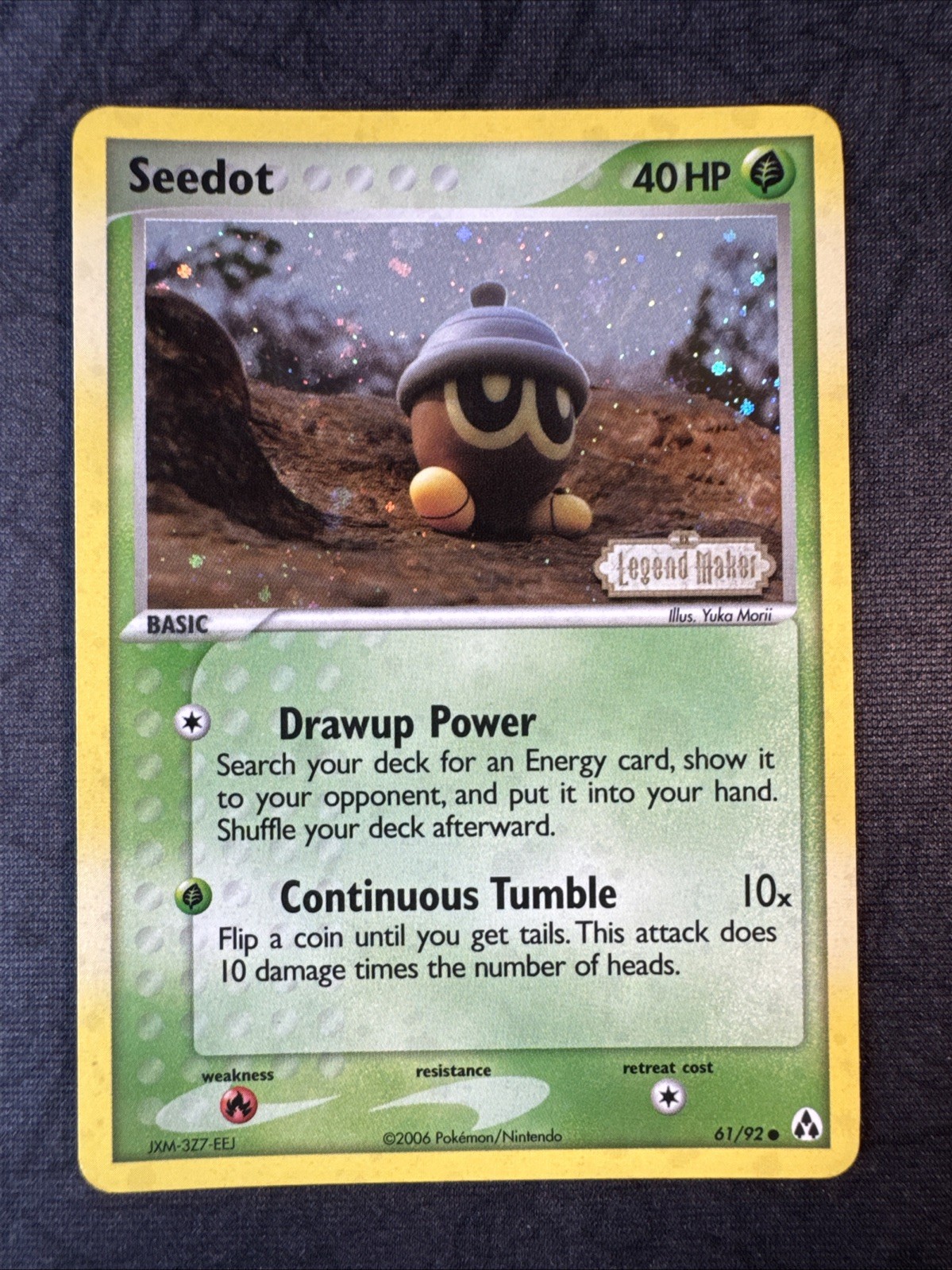 Seedot 61/92 Legend Maker Reverse Holo Pokemon