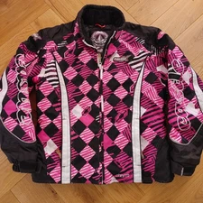 Vintage Y2K Castle X Racewear Snowmobile Board Jacket Women’s Large Pink Winter