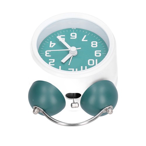 OVAQUIXI Retro Metal Twin Bell Alarm Clock Green 5.1x3.3x2.2 Inches Loud - Zdjęcie 11 z 12