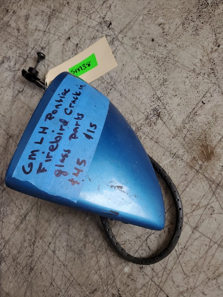 Espejo retrovisor GM Pontiac Firebird puerta lateral del conductor azul para piezas sin probar Foto 4 de 4