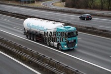 Truck photo DAF XF tanker semitrailer Germany turquoise Kleinwächter #f3xu