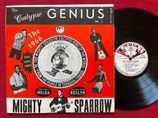 MIGHTY SPARROW~THE CLAYPSO GENIUS LP (1966) RARE ORIG JAMAICA PRESS NLP 8420