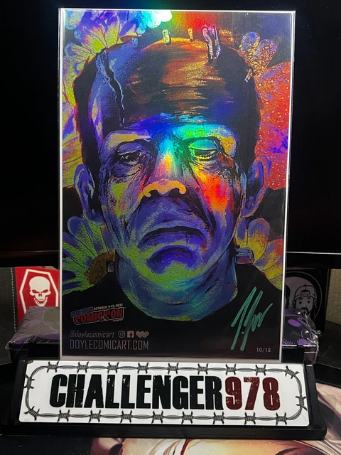 FRANKENSTEIN - Joe Doyle SIGNED FOIL Small Art Print #10/15 - NYCC
