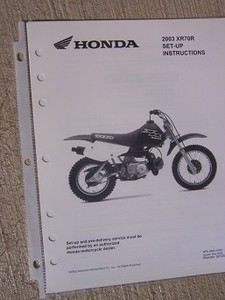 details about 2003 honda motorcycle scooter xr70r set up instruction manual wiring diagram l 2003 Honda Motorcycle Wiring Diagrams 1991 2003 honda cb750 nighthawk