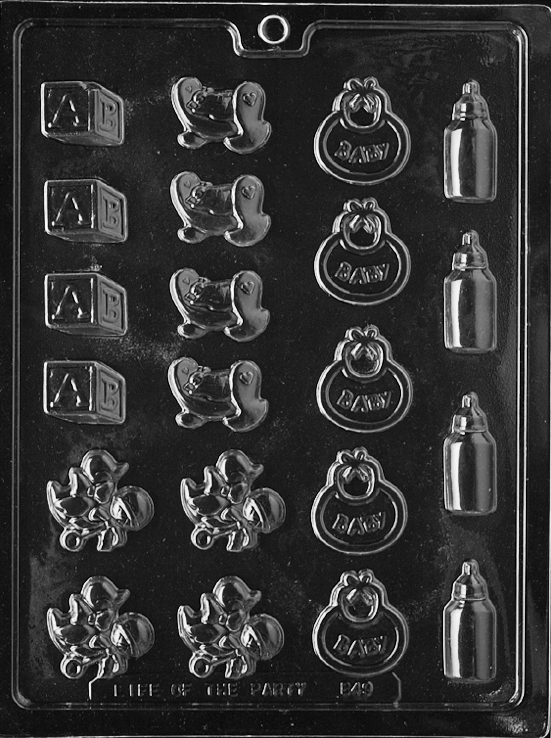 BABY MINT DECOS ASSORTMENT molds Chocolate Candy molds soap making eBay