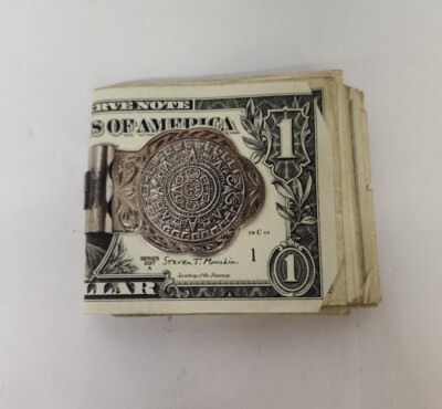 Vintage Sterling Silver Aztec Money Clip (SC) | eBay