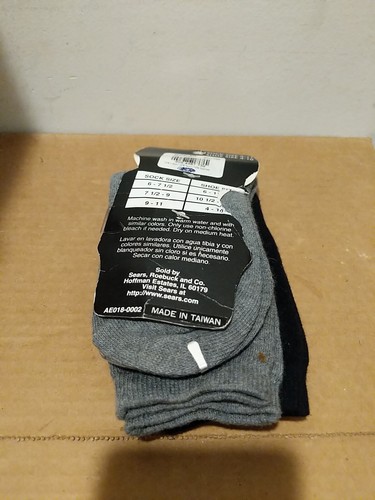 Sears Girls Socks 2 Pairs Shoe Size 4-10 Sock Size 9 - 11 Damage Packaging - Picture 4 of 4