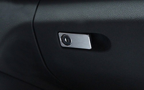 Cubierta de mango de caja de almacenamiento de pasajeros de aluminio plateado para Benz GLK 2009-2015 1 PIEZA - Imagen 3 de 11