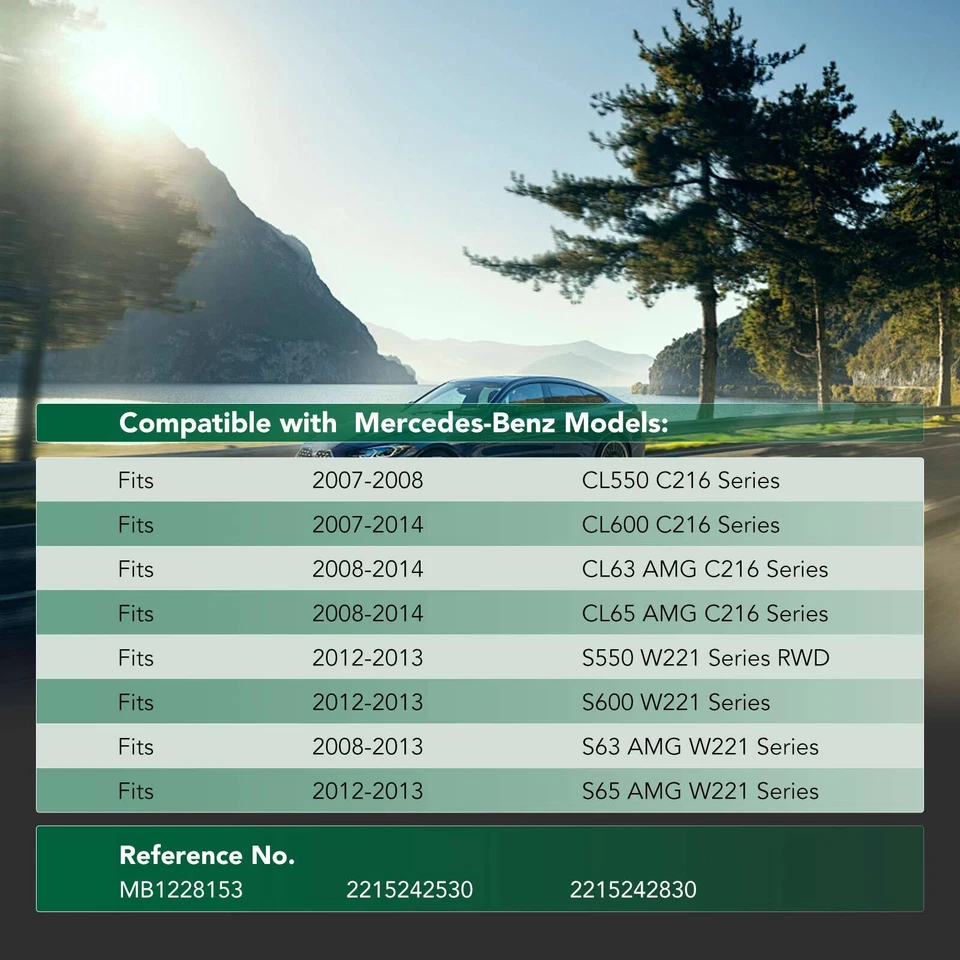 Protector contra salpicaduras del motor lateral inferior trasero para Mercedes-Benz CL550 2007-2008 S550 S600 Foto 2 de 4