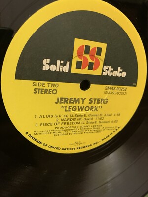 JEREMY STEIG Legwork LP SOLID STATE RECORDS SMAS-93252 US 1970