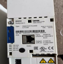 USED LENZE E84AVSCE7512SX0 INVERTER DRIVES8400 1/N/PE AC230/240V 0.75KW