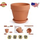 Versatile Terracotta Plant Pot with 12-Inch Diameter and Drainage - Durable Clay