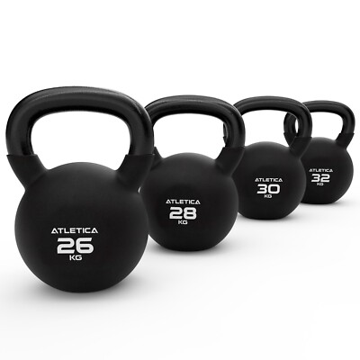 ATLETICA Kettlebell Set | Muscle & Power | 26kg 28kg 30kg 32kg | TÜV geprüft
