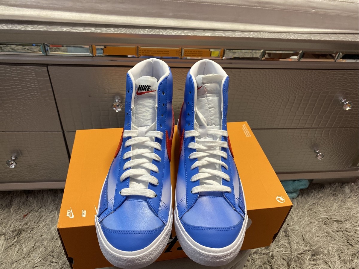 Nike Blazer Mid '77 Vintage Pacific Blue/University Red Size