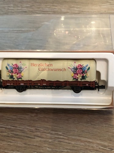 Arnold 4462 N Spur Rungenwagen  Plane "Herzlichen Glückwunsch" DB in OVP | Condition: Gebraucht