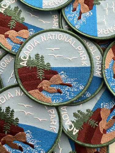 Acadia National Park 3in Patch Embroidered Iron-On or Hook Backing Souvenir - Picture 3 of 4