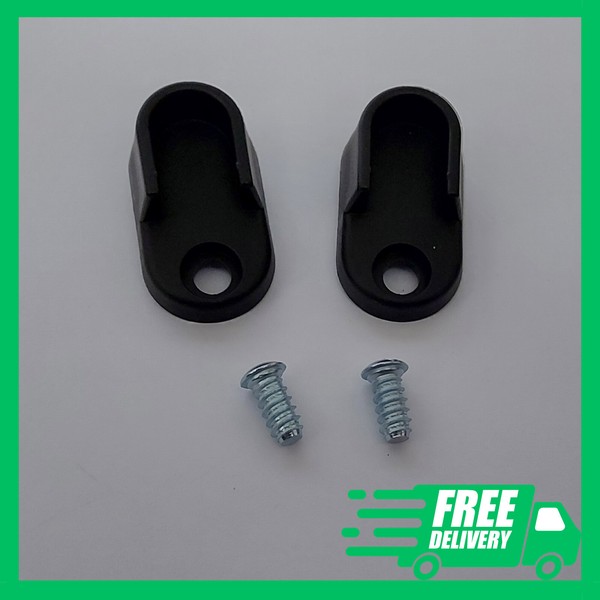 157307 X 2 IKEA Kleppstad Armario Riel Soportes Clips Negro con Tornillos