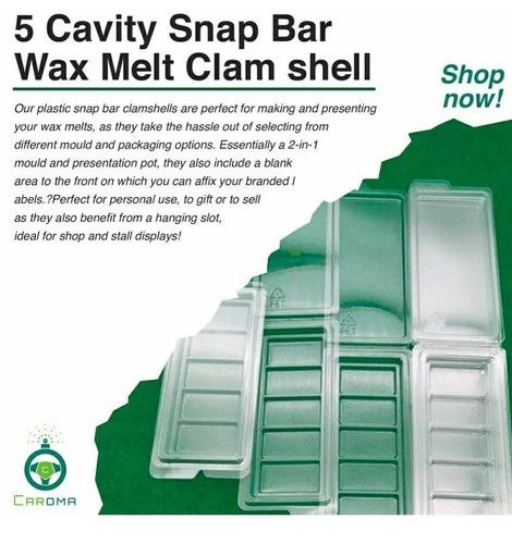 Almejas vacías de fusión de cera barras a presión de 5 celdas para hacer derretimiento de cera (paquete de 100) - Imagen 6 de 9