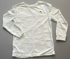 Tommy Bahama Boys Medium 7/8 Long Sleeve Pullover Heathered Ivory Crew Neck