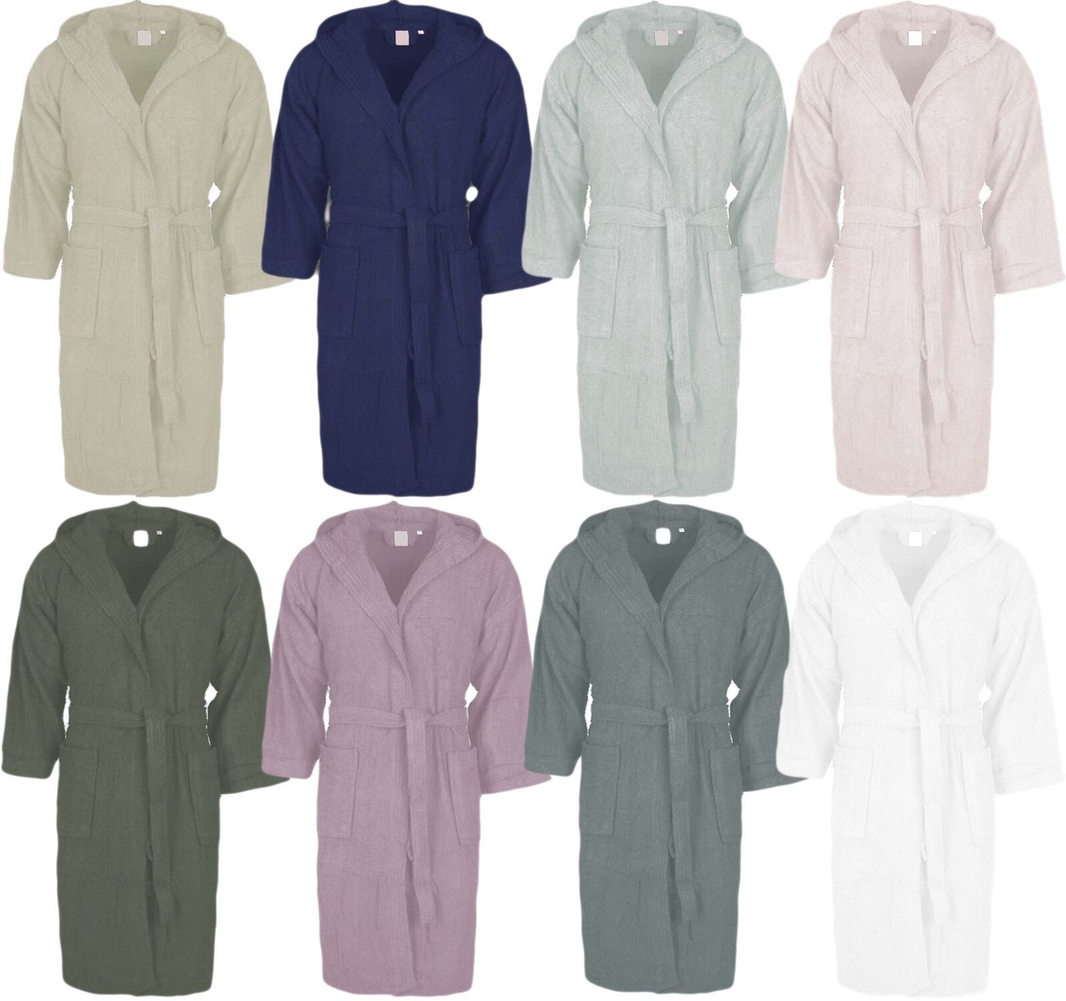 Accappatoio In Spugna Unisex - Morbido E Con Cappuccio | 100% Cotone | Taglie S-XXXL - Foto 5