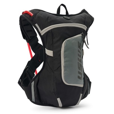 USWE MOTO Hydro 4L Hydration Pack w/ 3.0L Bladder Enduro Off Road - Black / Gray