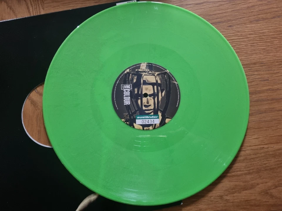 LIVING COLOUR - Auslander 12” GREEN VINYL Limited Edition Numbered - Image 2 of 4
