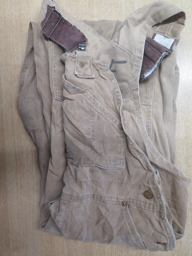 CARHARTT Canvas Dungarees Overalls Workwear Coveralls L W 34" x L 30" - Tan - Picture 11 of 13