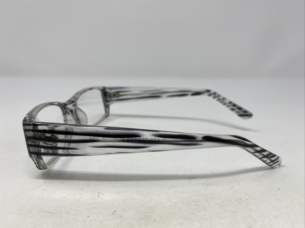 Gotham Style #184 BLACK STRIPES 51-20-135 Plastic Full Rim