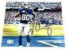 Victor Cruz Hand Signed 8x10 Photo New York Giants NFL Beckett BAS Cert #2