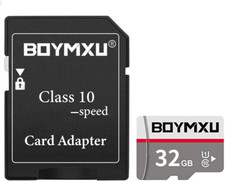 32GB TF Card with Adapter,High Speed Memory Card Class 10 TF Card Memory Card f
