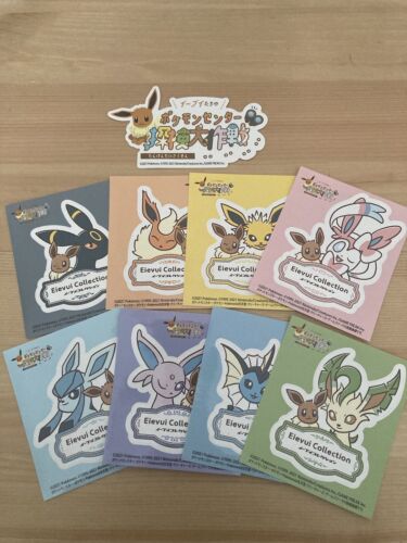 Pokemon Center Eevee Collection Stickers Japanese - Picture 1 of 10