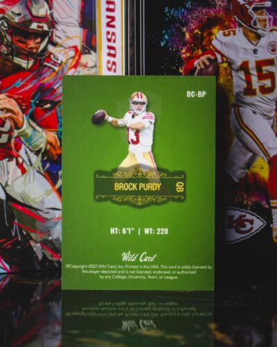 2022 Wild Card Matte Brock Purdy #BC-BP Green Rookie - Bild 2 von 2