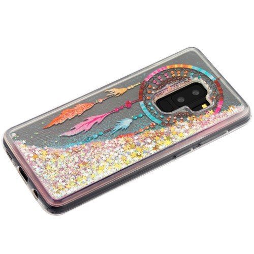 GALAXY S9+ Samsung Case Slim Hybrid LIQUID Bling Glitter Dreamcatcher SHOCKPROOF - Picture 4 of 6