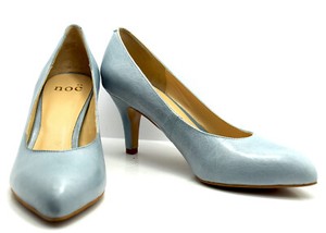 blue court shoes mid heel