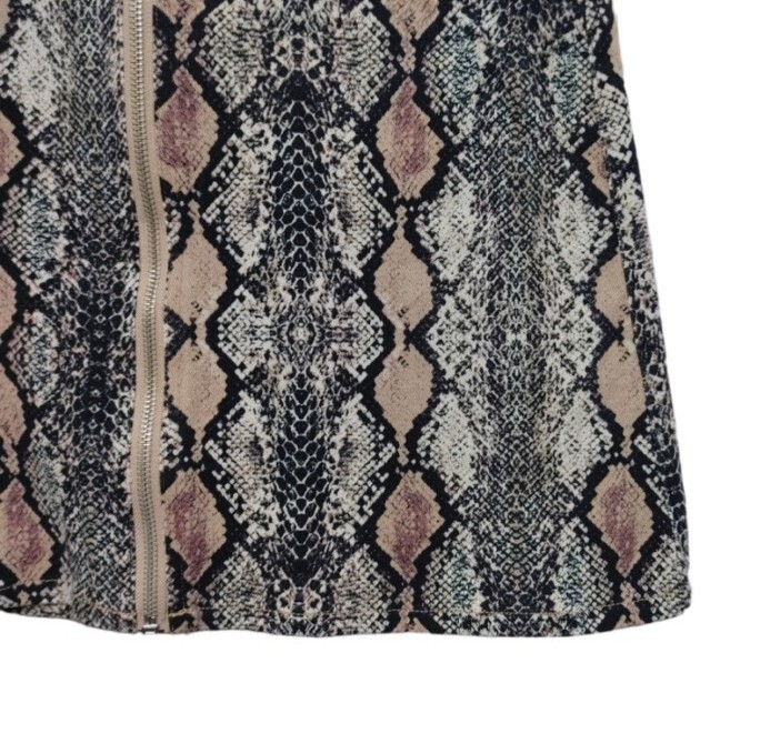 Altard State Snakeskin Python Print Zip Front Min… - image 5