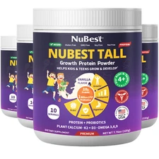 NuBest Tall Growth Protein Powder - Enhance Bone Growth (Vanilla) - Pack 4