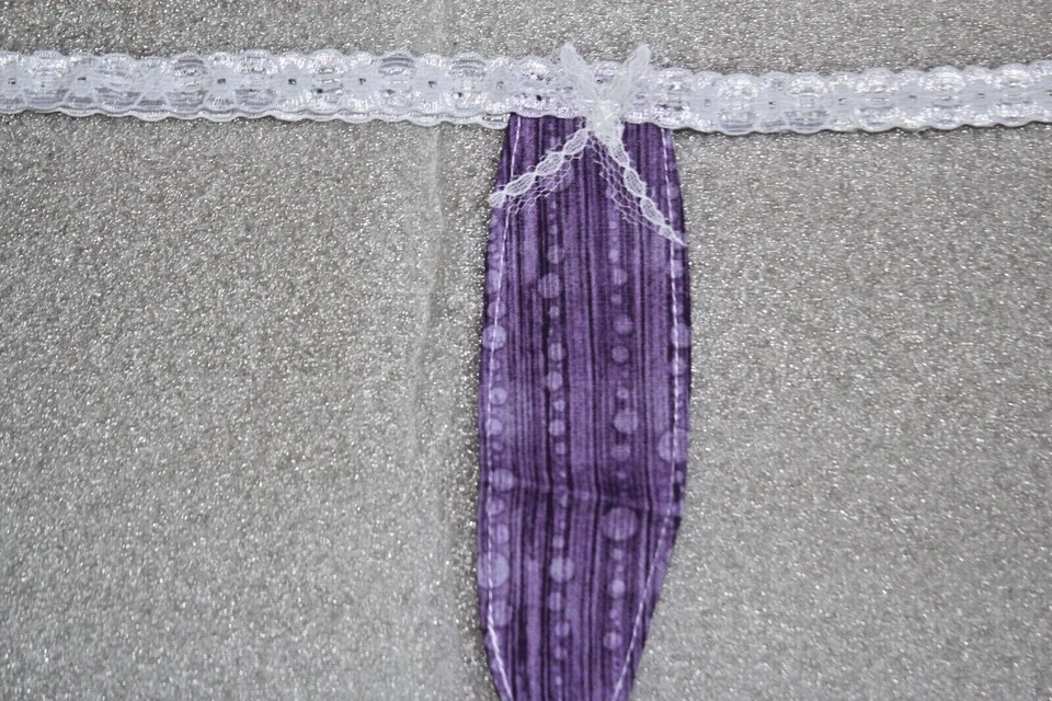 Women Sexy Exotic Lingerie Tear Drop, G-String. Thong Purple color. - Image 2 of 4