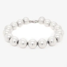 Tiffany & Co. Sterling Silver Beaded Bracelet.