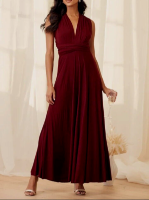 burgundy convertible dress Olive Green Mesh Overlay Fitted Maternity Midi Dress main image 0