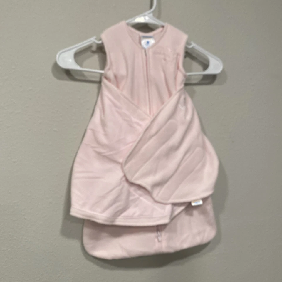 Saco de dormir Halo Baby Wrap NB rosa polar arriba abajo cremallera trasera es el mejor logotipo UAMS Foto 3 de 4