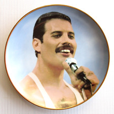 Freddie Mercury 'Live Aid' Fine Porcelian Plate 2003 Lawrence Seymour (Queen)