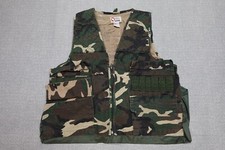Vintage Sports Afield Vest Mens Large Green Camo Shooting Padded Hunting Fishing