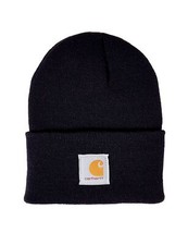 Carhartt Mens Knit Cuffed Beanie, Navy, One Size
