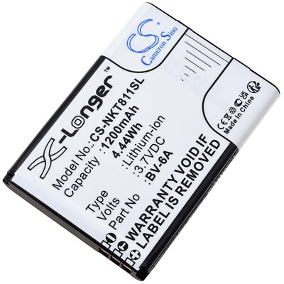 Akku für Nokia 8110 4G Handy 3,7V 1200mAh/4,4Wh Li-Ion Schwarz