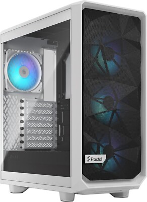 Fractal Design Meshify 2 Compact RGB Mid-Tower-Gehäuse - White TG Clear Tint